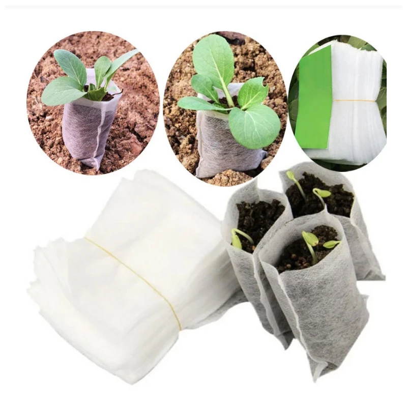 FACTORY WHOLESALE 3.5*6.9 inch Vegetable Growing Bags Plant Seedling Bags