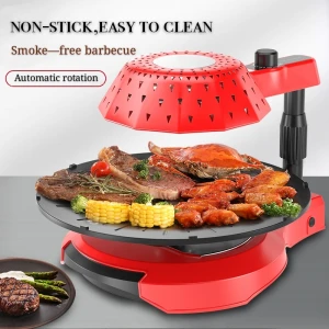 Factory Wholesale And Retail Autorotation Electric Smokeless Indoor Non-stick Infrared BBQ Grill