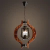 factory wholesale dry tree color bamboo art wooden chandelier cafe bar industrial creative retro button pendant light