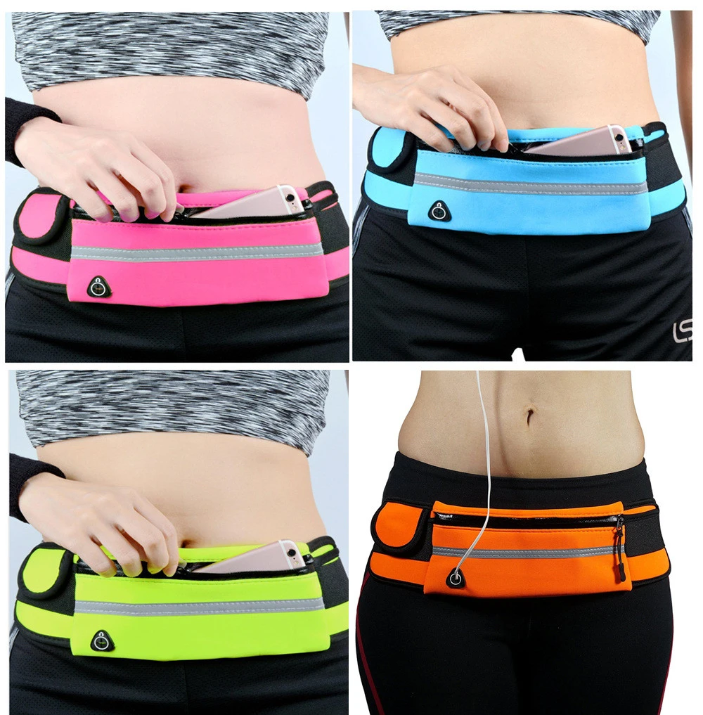Factory Wholesale Outdoor Adjustable Multifunctional Stealth Belt Bag Reflective Packs Cycling Waist Bag for Promotion