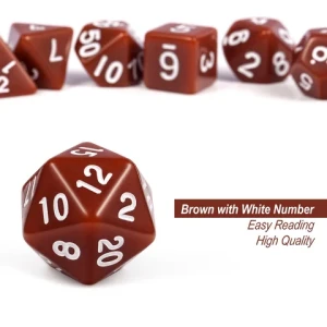 Factory Wholesale Polyhedral DND Dice Set Custom RPG Dice D4 D6 D8 D10 d12 D20 d% for board games