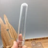 Factory wholesale transparent plastic test tube with cap 45ml
