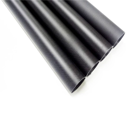 Factory Wholesales Customized 3k Roll-Wrapping Plain Matte Full Carbon Fiber Tube