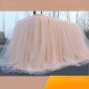 Fashion Handmade Table Skirt For Birthday Party and wedding Decoration Custom Tulle Table Skirt For Girls Tutu Table Skirt for W