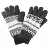 Fashion Men Women Anti Slip Smartphone Driving jacquard Gloves Winter Amazon Knitted Acrylic Gloves