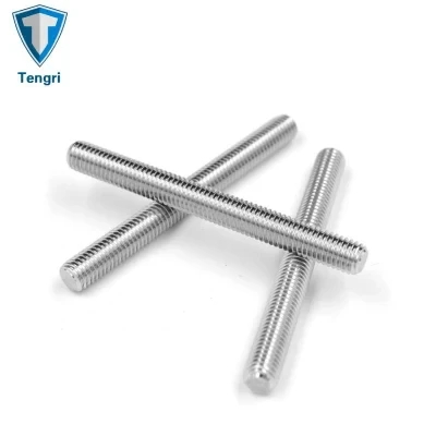 Fasteners Hardware Stainless Steel Studs Bolt Threaded Rods Metric Threaded Rods Yellow Znic Plated