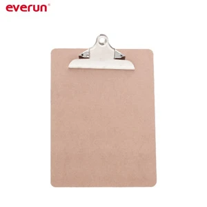 FC A4 A5 Size MDF Wood Clipboard With Butterfly Clip