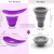 Female Stand Up Travel Urinal Folding Vinyl Support Silicone Soft Women Girls Kids Outdoor Camping Hiking Standing Urinal Tool