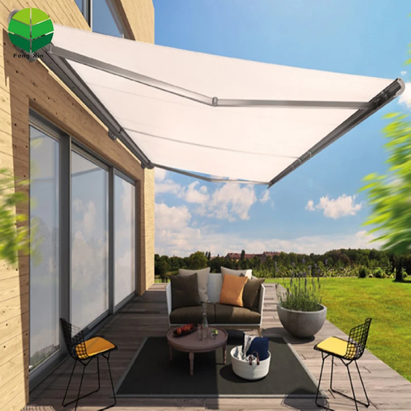 Fengxin Outdoor Modern Full Cassette Retractable Motorized Patio Awnings