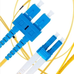 fiber optic patch cord SC-LC duplex 9/125 2.0mm/3.0mm jumper cable 3m