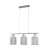 Import Fish bone metal cage 3 lights kitchen island pendant lamp from China