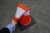 Import Flexible PVC Traffic Safety Cones Used Orange Cone Black from China