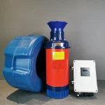 floating solar fountain pump pond aerator aquaculture solar powered aerator system floating solar powered pond oxygenator