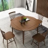 Folding Table  Dining Room Set Home Furniture Modern Dining Table Wooden Furniture Sets Home Wood Folding Round Table
