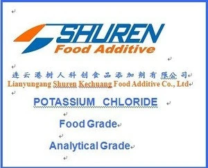 Food Additive Food Ingredients White Crystalline Food Grade AND Analysis Grade High Quality Potassium Chloride KCL