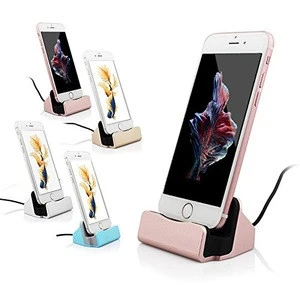 For iPhone Desk Stand, Charge and Sync Docking Station for iPhone, Charger Dock Station for iPhone X/8/8 Plus/7 Plus/6s Plus