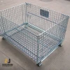 For Material Handling Hot Dip Galvanize Industrial Storage Wire Cages on Wheels