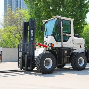 Four Wheel Drive New rough mini diesel terrain shandong rough terrain 4 wheel drive off road forklift for sale