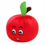 Free Sample Fruit Shaped Dog Chewing Biting Toy with Squeaker