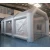 Import free shipping cilvery grey inflatable spray booth come with air blower and filter, cheap inflatable car painting tent for sale from China