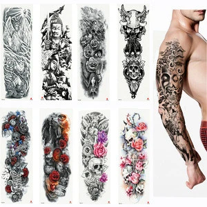 Free Shipping Large Arm Sleeve Tattoo Waterproof Temporary Tattoo Sticker Skull Angel Rose Lotus Men Full Flower Tatoo Body Art From China Tradewheel Com Free Shipping Large Arm Sleeve Tattoo Waterproof Temporary Tattoo Sticker Skull Angel Rose Lotus Men Full Flower Tatoo Body Art From China Tradewheel Com