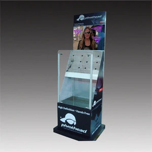 French lock sunglasses showcase high-end TV display rack