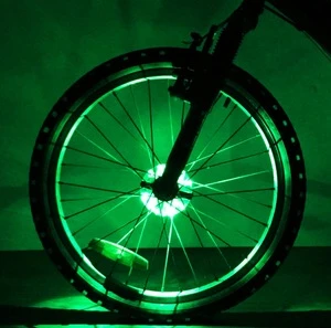 Full color change of seven colors led wheel light Rechargeable bike wheel led Bicycle hub lamp