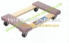 furniture dolly tool cart TC0500 with carpet,Drum Dolly Cart,wooden wagon cart , wooden mover with four caster wheels daily use