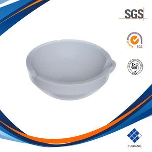 Fused silica crucible for gold melting can withstand high temperature quartz crucible