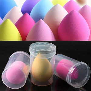 FY066 High quality free samples Colorful cosmetic oval shape non-latex free makeup sponge in cosmetic puff