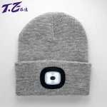 FZ-101 Battery Beanie light Sport Camping knit hat With 4LED Light warm winter hats