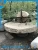 Import garden decoration sale old millstone with antique millstone roller base from China