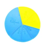 Gelsonlab HSMM024 Round fraction set for mathematics  An equally divided part of circle for Mathematic educational