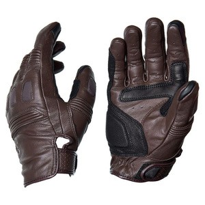Genuine leather Best quality custom gear motorbike gloves