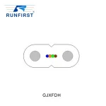 GJXFDH uni-tube aluminium tape fiber optic cable for telecom network cable