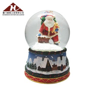 glass resin crafts dancing couple snow globe