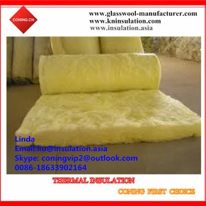 glass wool blanket with strong Aluminium foil for Heating,Ventilating and Air Conditioning System