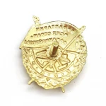 Gold Plating Metal Badge Hard Enamel 3D Zinc Alloy Lapel Pin Customized