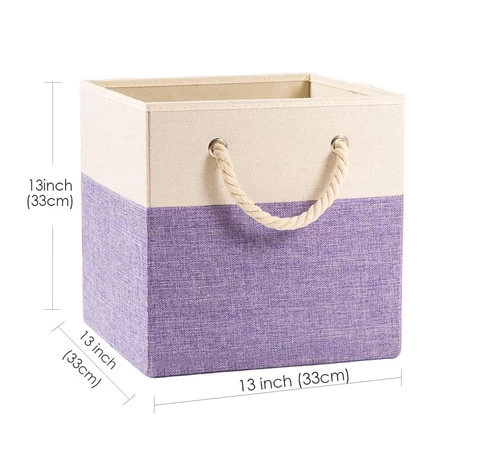 Good Quality Collapsible Linen Storage Cube Bins Home Decorative Clothes Storage Box Organizer