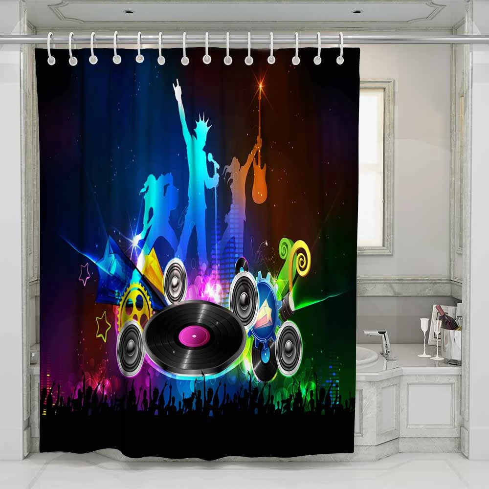 Good quality modern bathroom pvc shower curtain for hotel bath rug &amp; set mildew resistant liner