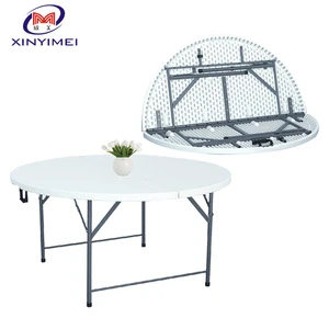 Good Quality Outdoor Catering Plastic Round 6ft Banquet Folding Table