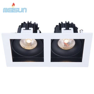 Grill Light 2*10W double head dimmable recessed led downlight