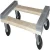 Import H Dollies HD1830C ,H style movers dollie with 3-1/2&quot; x 1-1/4&quot; swivel grey castors from China