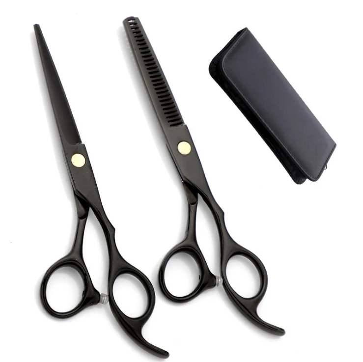 Hair Scissor set home use Hair Hairdressing Scissors Kit Hair Clipper Razor Thinning cutting Scissor Barber haircut set 10pcs