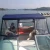 Import half cabin commercial boat yacht with 150hp outboard engine from China