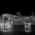 Import hand making glass craft elephant with color clear or as request from China
