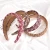 Import Hand-wrapped Hair Clip Hoop Forest Fashion Headband Ring Hair Ornaments Large Rings letter Hot Pink Headband Bow from China