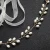 Handmade Luxury wedding accessories white pearl Ribbon bridal waist belt