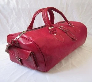 Handmade Moroccan Genuine Leather Travelling Duffel bag