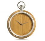 Handmade Wooden Pocket Watch Japan Movt Quartz Pocket Watch